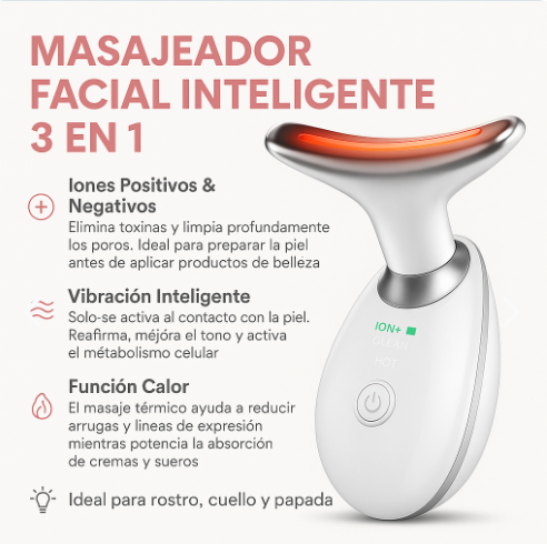 Masajeador Facial Inteligente 3 En 1 C